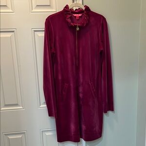 Lilly Pulitzer Velour Skipper Dress